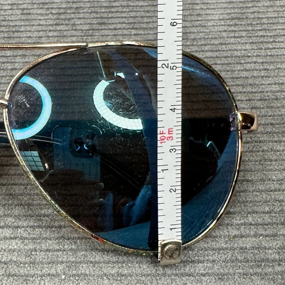 Oscar de‎ la Renta Aviator Sunglasses Gold Blue Tint MOG-3045 450
